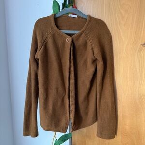 Brown Button-Up Cardigan